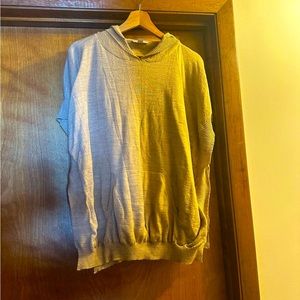 LOFT Camel Hooded Poncho Sweater-XS/S